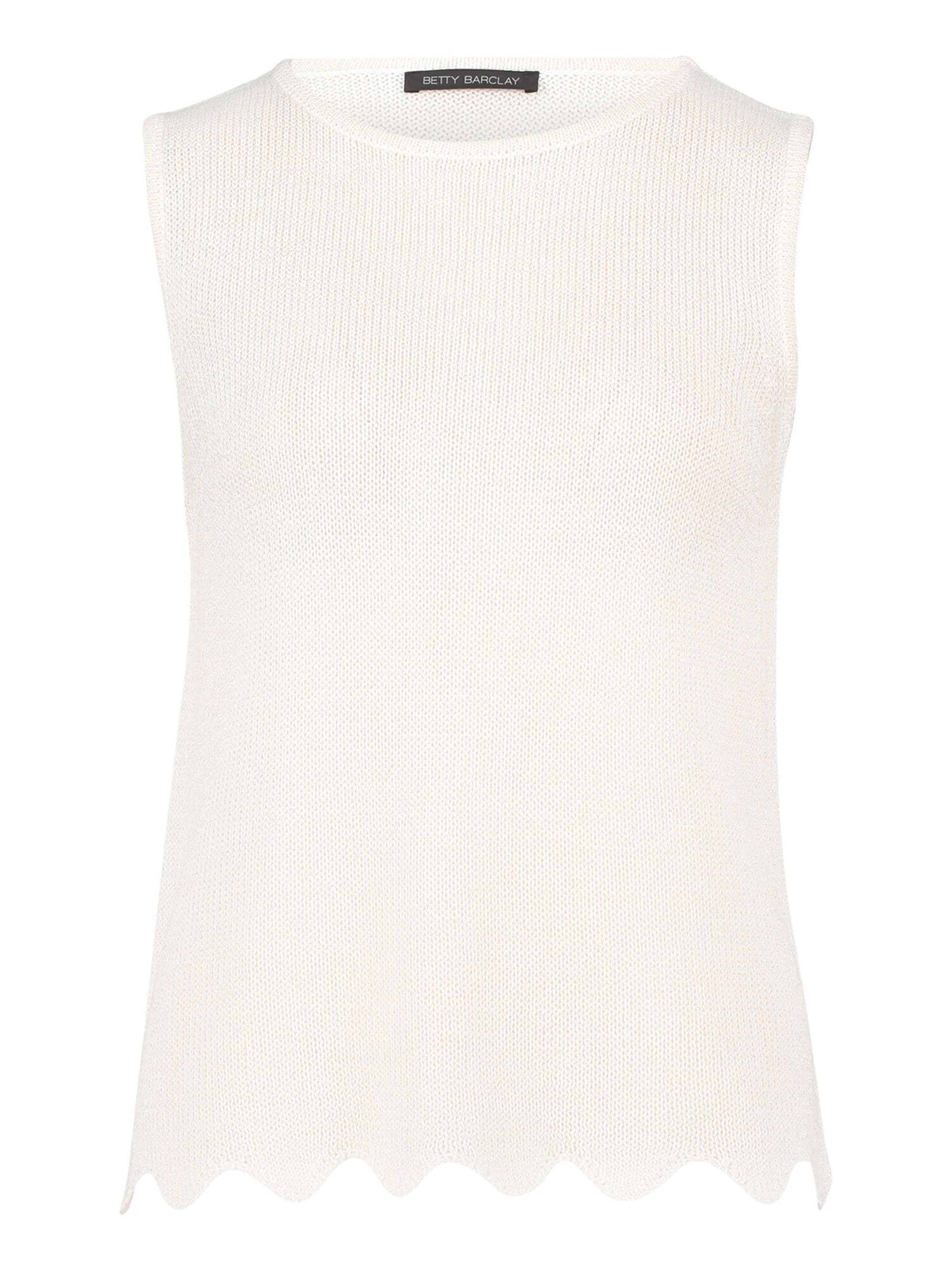 Betty Barclay Strick-Top ohne Arm in Weiß: Vorderseite