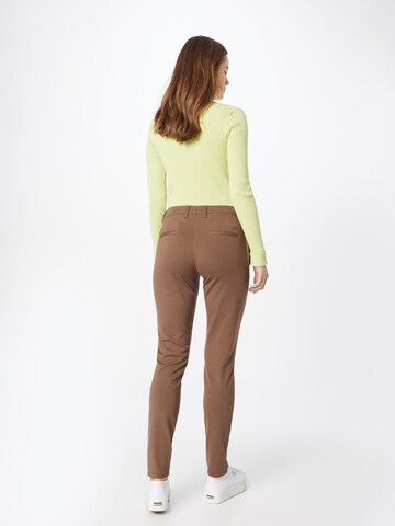 Coupe slim Pantalon chino 'Tessa' Fransa en marron