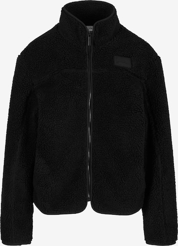 Veste en polaire Karl Kani en noir : devant