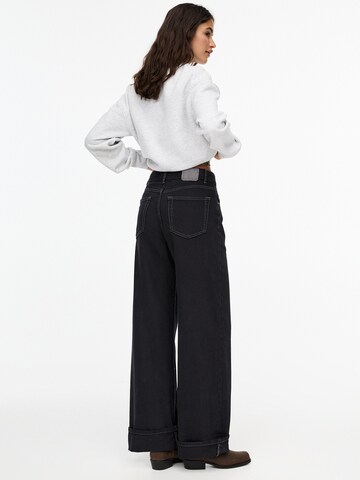 Wide leg Jeans di Pull&Bear in nero