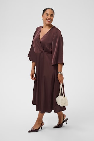 KAFFE CURVE Dress in Brown
