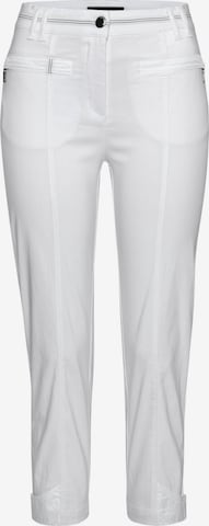 Navigazione Trousers with creases in White: front
