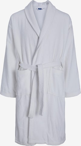 JACK & JONES Short Bathrobe in White: front