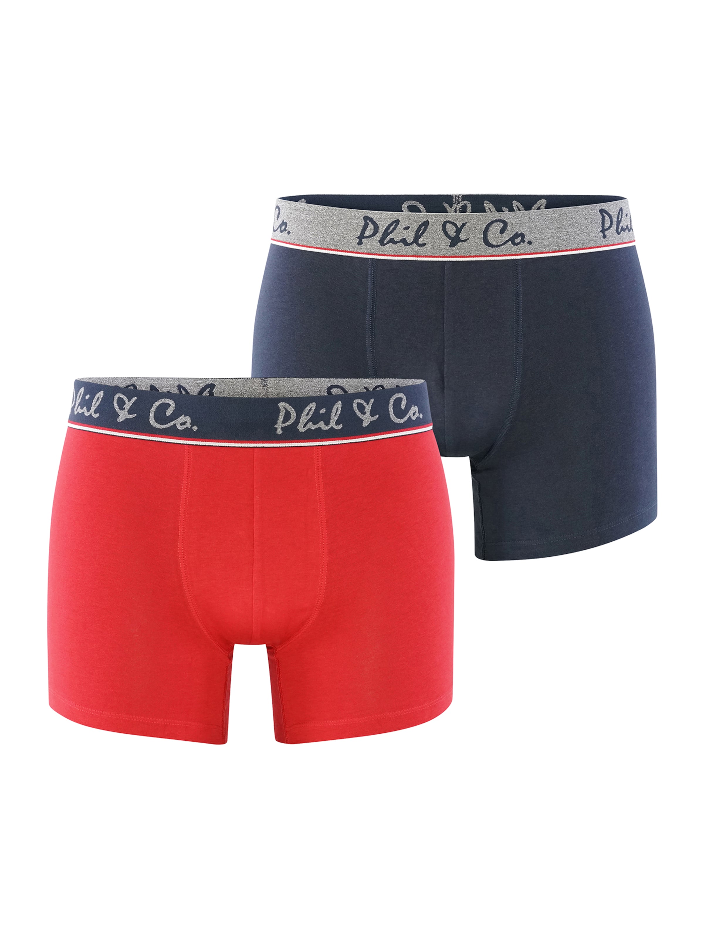 Boxers 'Retro' Phil & Co. Berlin en bleu : devant