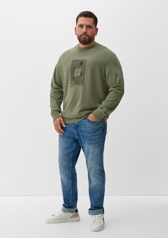 s.Oliver Men Big Sizes Sweatshirt in Green