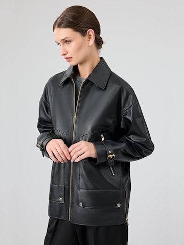 Derimod Between-season jacket 'Rosalin' in Black