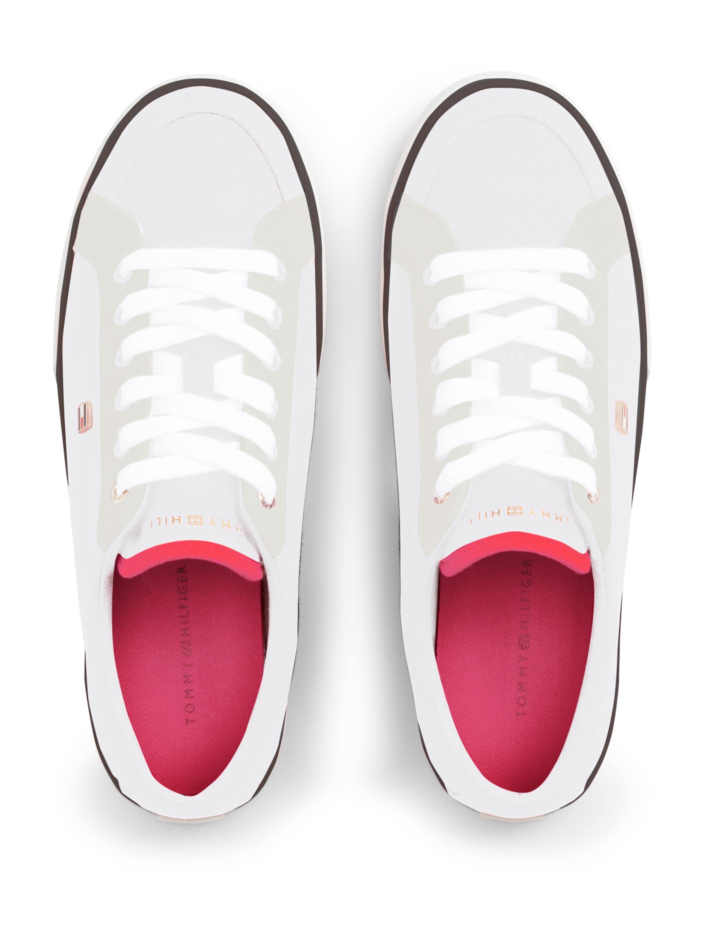 Sneaker low de la TOMMY HILFIGER pe alb