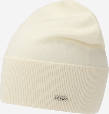 BOSS Mütze 'Lari' in Weiß: Vorderseite