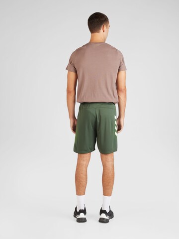 Hummel Regular Workout Pants 'Topaz' in Green