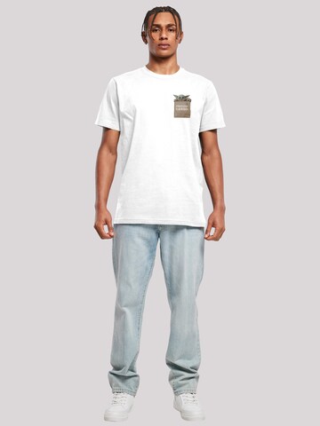 F4NT4STIC Shirt 'Star Wars The Mandalorian Precious Cargo' in White