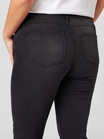 Skinny Jeans 'Hiris' de la ONLY Carmakoma pe negru
