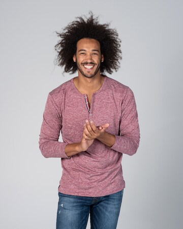 Key Largo - Regular Fit Camisa 'Nils' em vermelho: frente