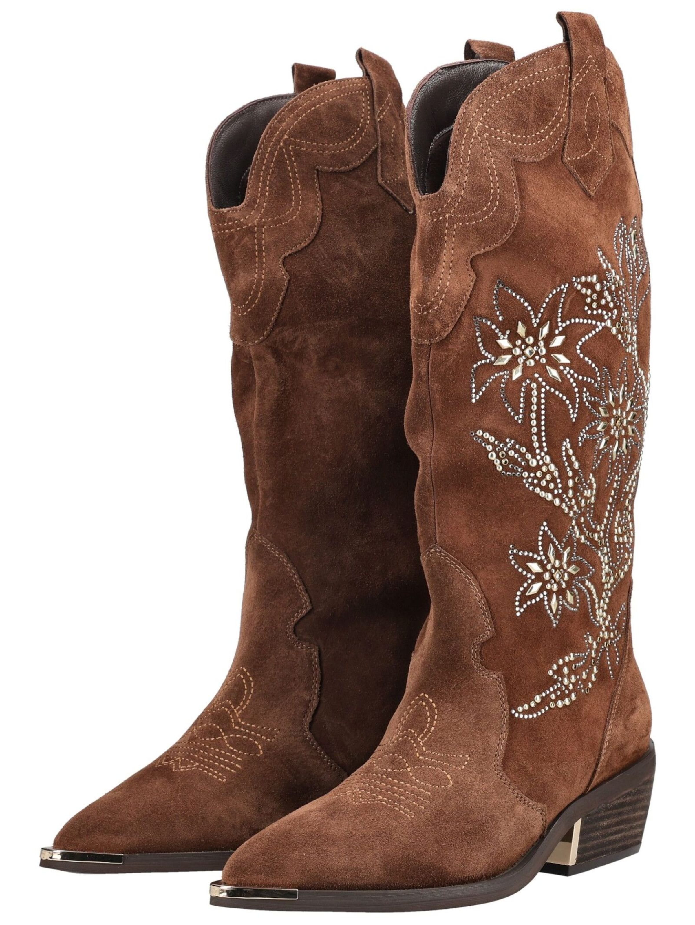Alma En Pena Cowboy boot in Beige