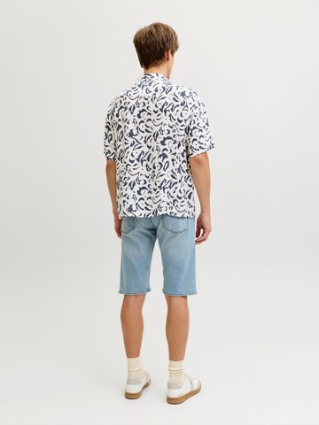 JJ Rebel Классический крой Рубашка 'JREBBLOSSOM' в Синий