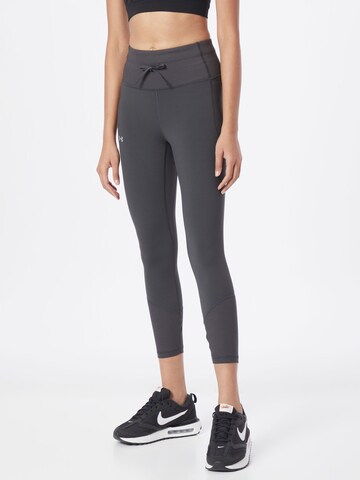 UNDER ARMOUR Skinny Workout Pants 'Meridian' in Grey: front