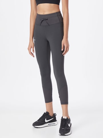 UNDER ARMOUR - Skinny Calças de desporto 'Meridian' em cinzento: frente