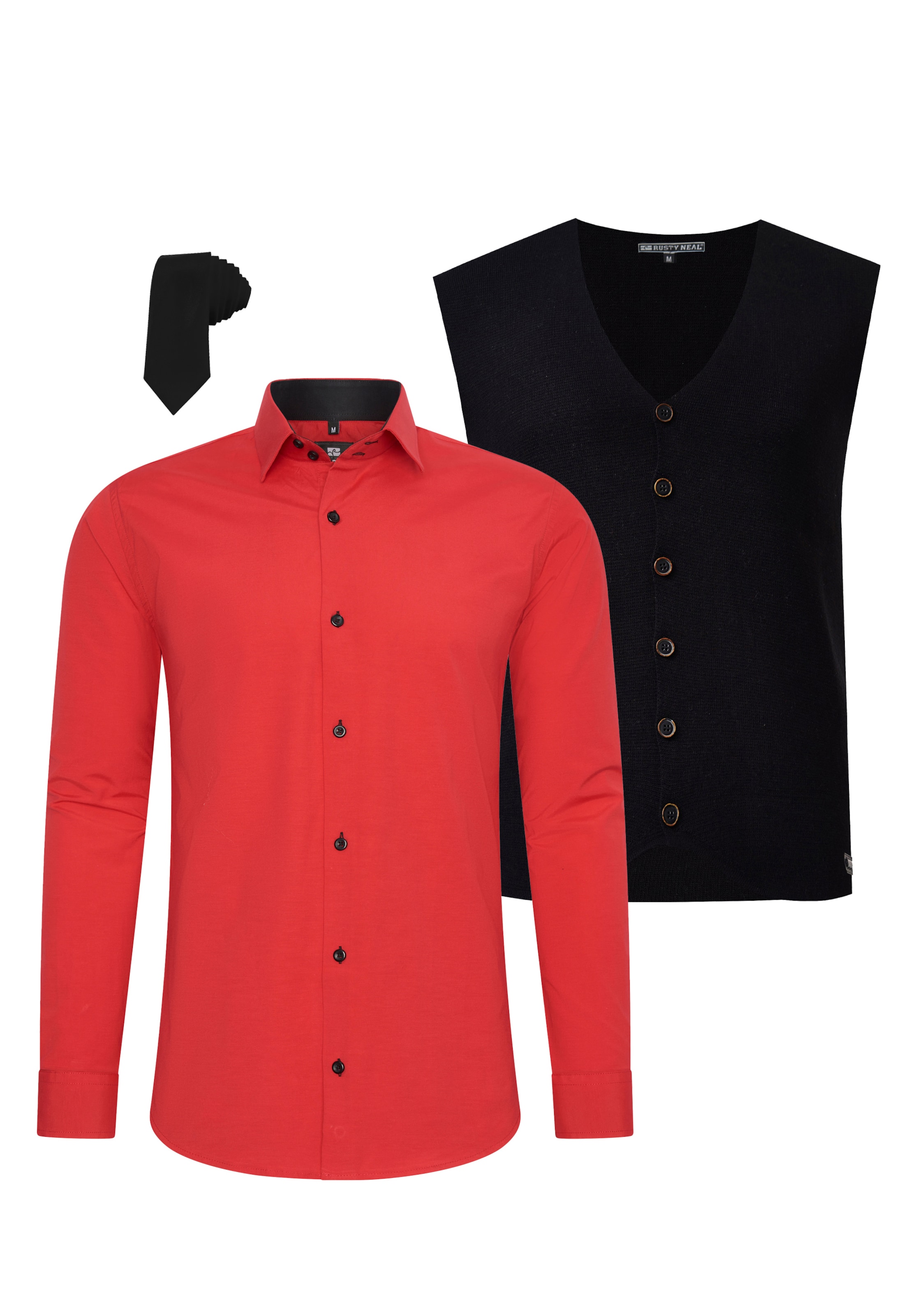 Rusty Neal Slim fit Overhemd in Rood