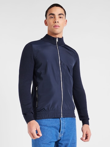 s.Oliver Gebreid vest in Blauw: voorkant