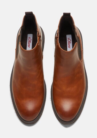 s.Oliver Chelsea boots in Bruin
