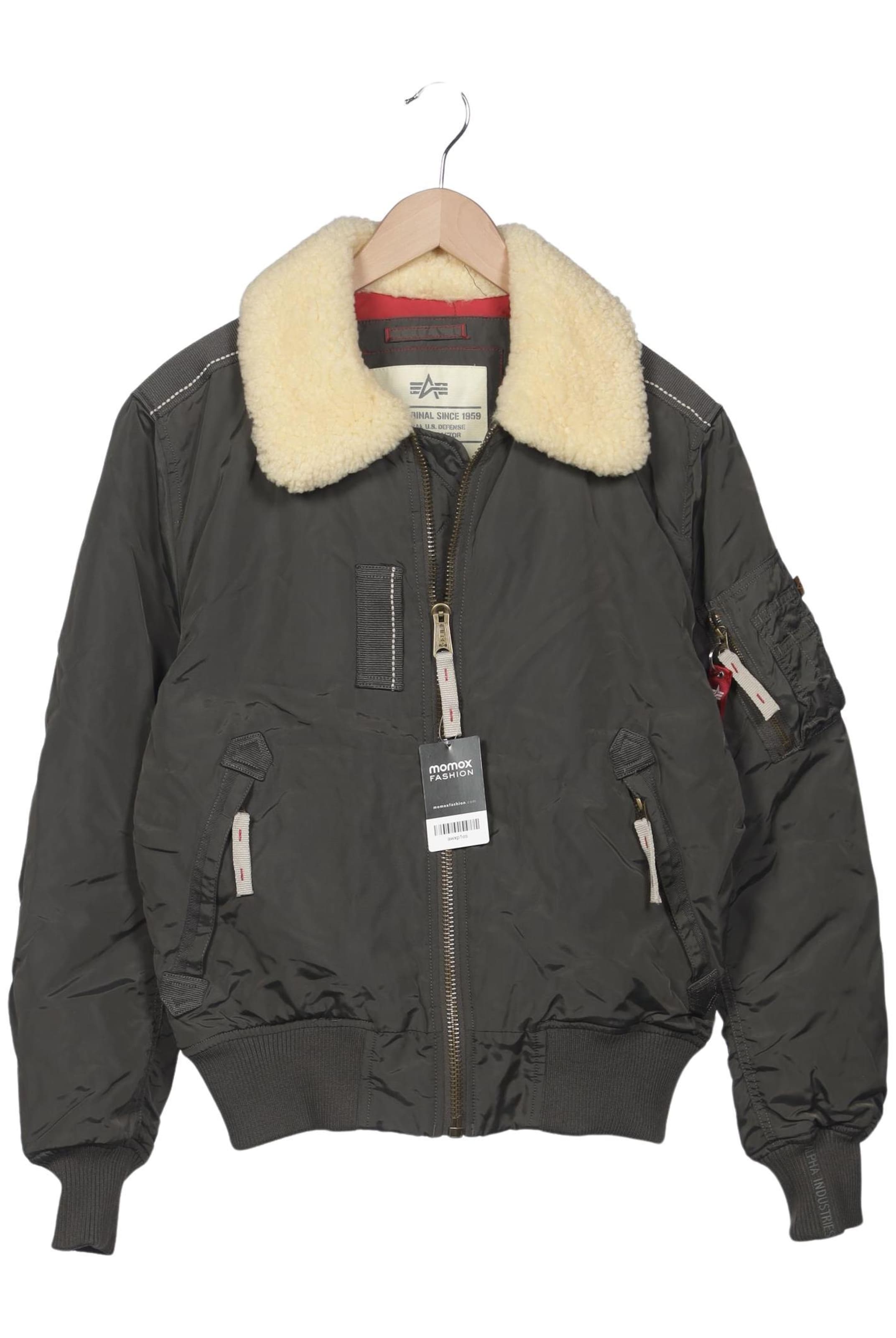 ALPHA INDUSTRIES Jacket & Coat in L in Green: front