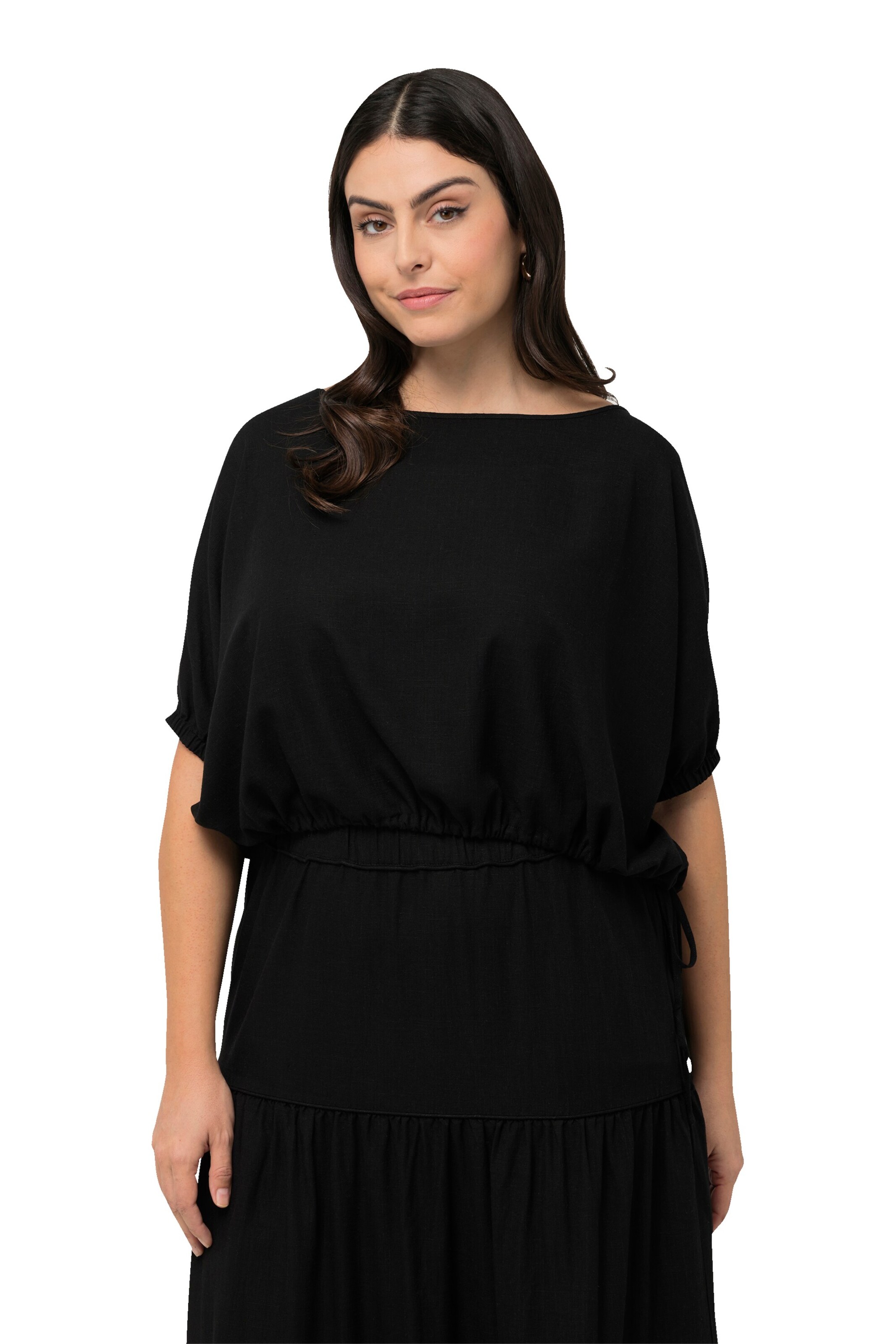 Ulla Popken Bluse in Schwarz: Vorderseite