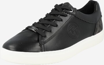 Sneaker low de la TOM TAILOR pe negru: față