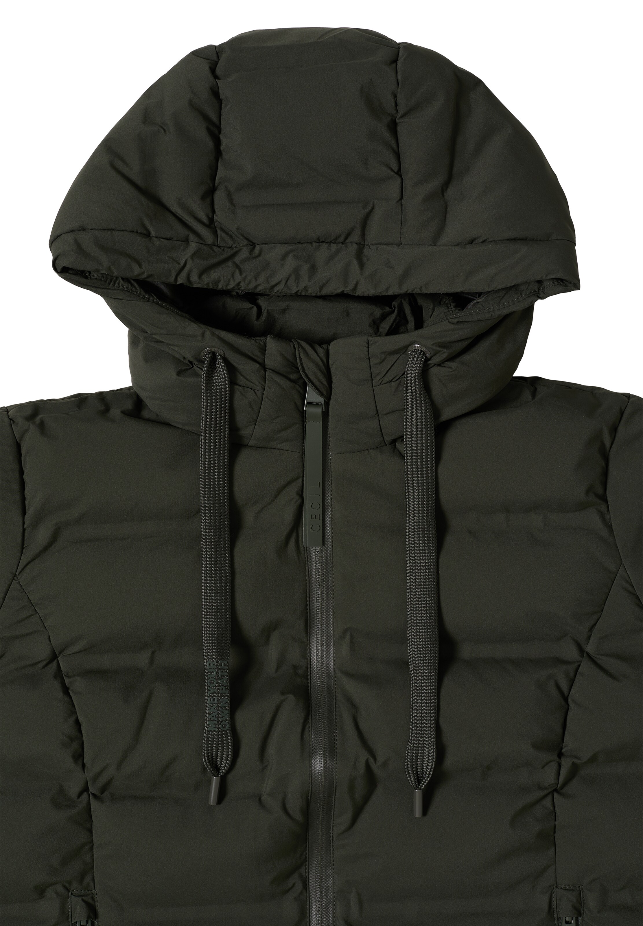 CECIL Winter Jacket in Green