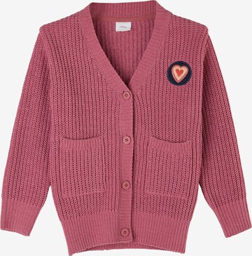 s.Oliver Knit Cardigan in Pink: front