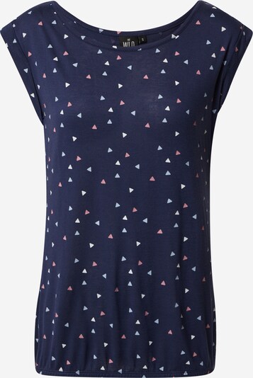 WLD Shirt 'FEEL YOUR SOUL' in Navy / Light blue / Pink / White, Item view