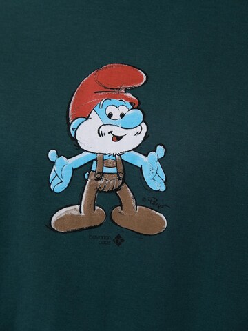 Bavarian Caps Shirt 'Papa Schlumpf' in Green