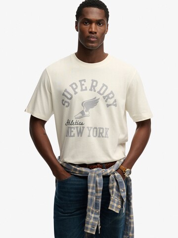 Superdry & Co Μπλουζάκι 'ATH ESS' σε λευκό: μπροστά