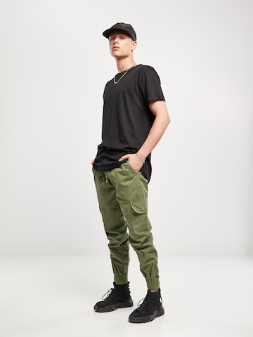 Urban Classics Tapered Παντελόνι cargo σε πράσινο