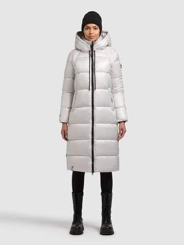 khujo Winter Coat 'NASHI' in White