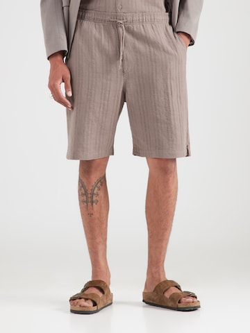 Only & Sons Loose fit Pants 'ONSFADE' in Brown: front