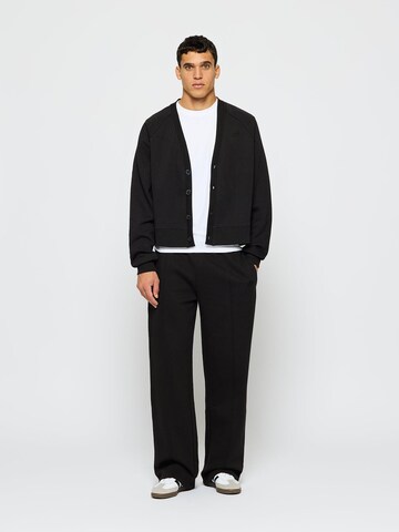 Burocs Wide leg Workout Pants 'Sweat Seam' in Black