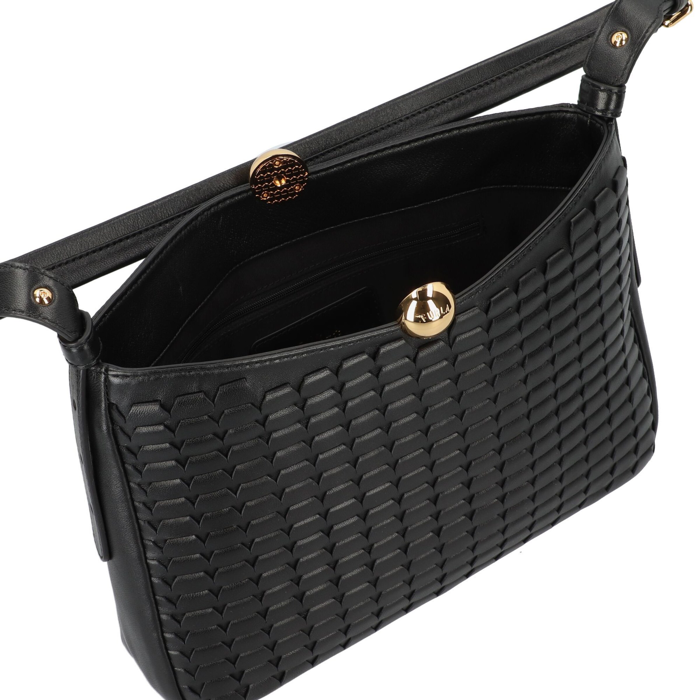 FURLA Schultertasche 'Sfera Soft' in Schwarz