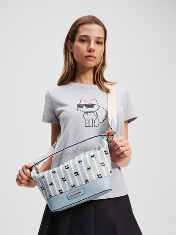 Karl Lagerfeld Handtas 'Ikon' in Blauw: voorkant