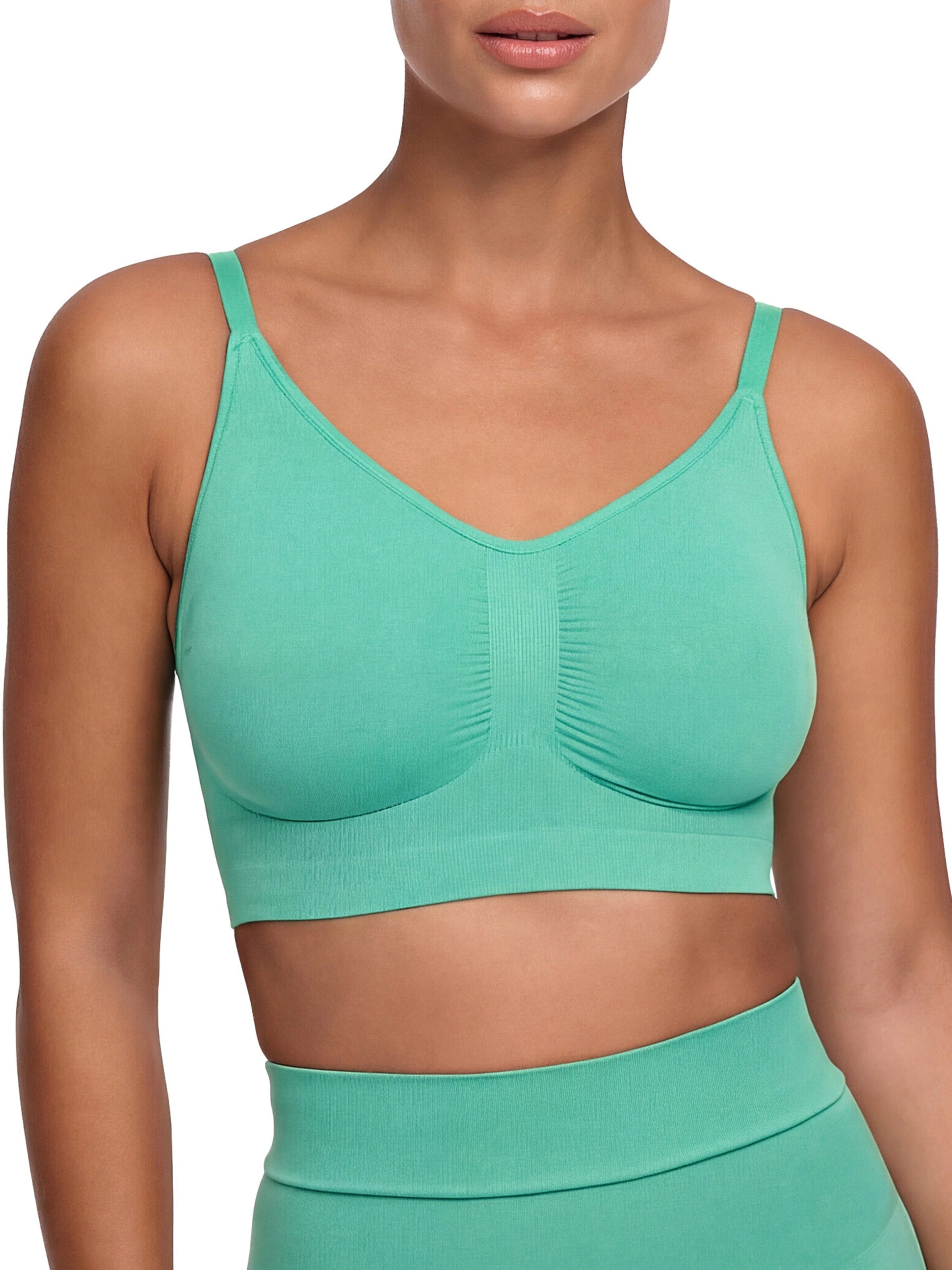 cfab (formerly creamy fabrics) - Bustier Sujetador 'Comfort Bralette' en verde: frente