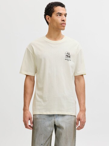 JACK & JONES - Camiseta en beige: frente