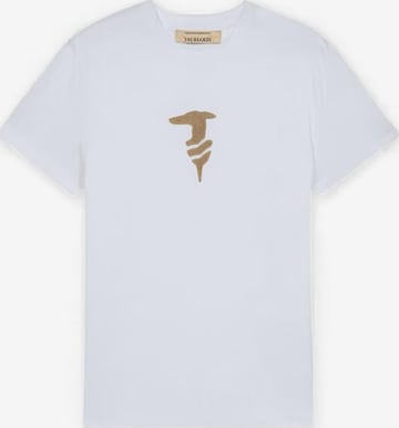 Trussardi - Camiseta de fútbol en blanco: frente