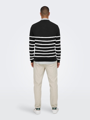 Only & Sons Regular fit Πουλόβερ 'ONSALEX' σε μαύρο