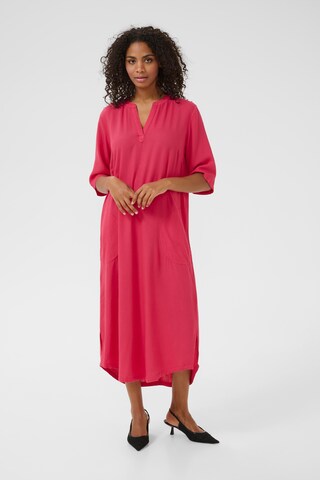 Kaffe Jurk 'Milia' in Rood: voorkant