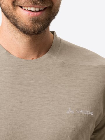 VAUDE Functioneel shirt 'Yaras' in Beige