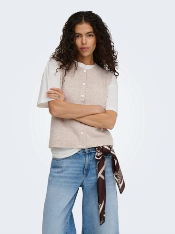 ONLY - Chaleco de punto 'ONLOLIVIA' en beige: frente