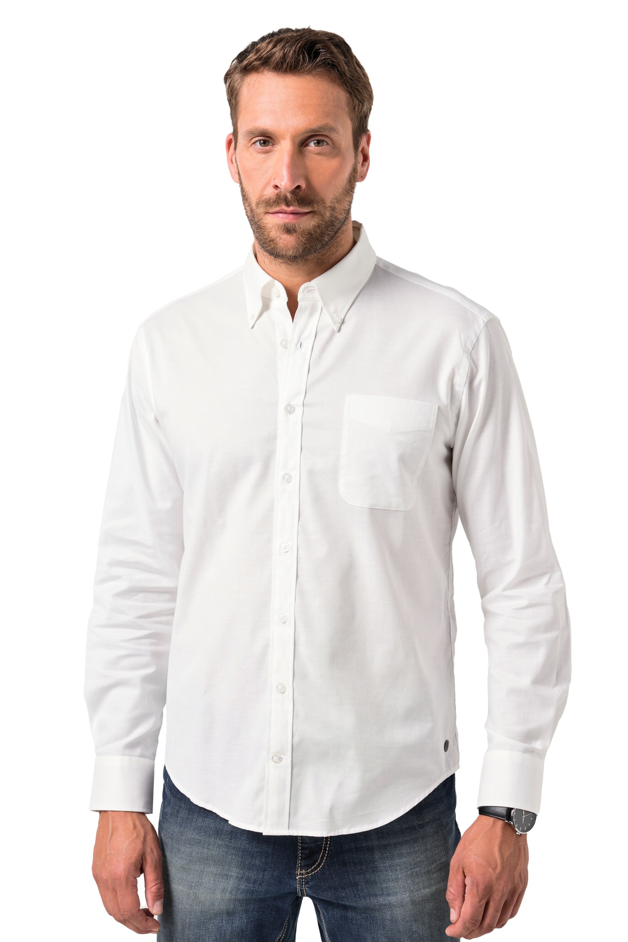JP1880 Regular fit Button Up Shirt in White