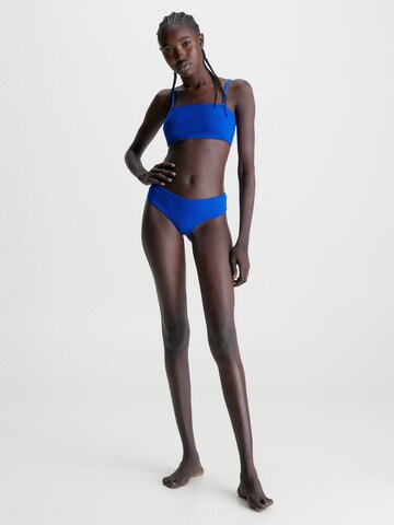 Calvin Klein Swimwear Bandeau Bikini Top 'Core Archive' in Blue