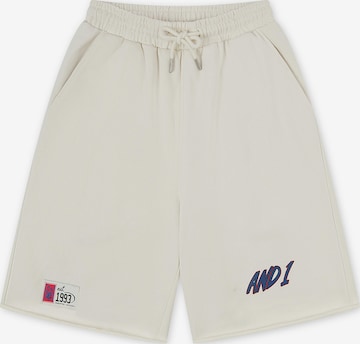 AND1Loosefit Hlače - bež boja: prednji dio