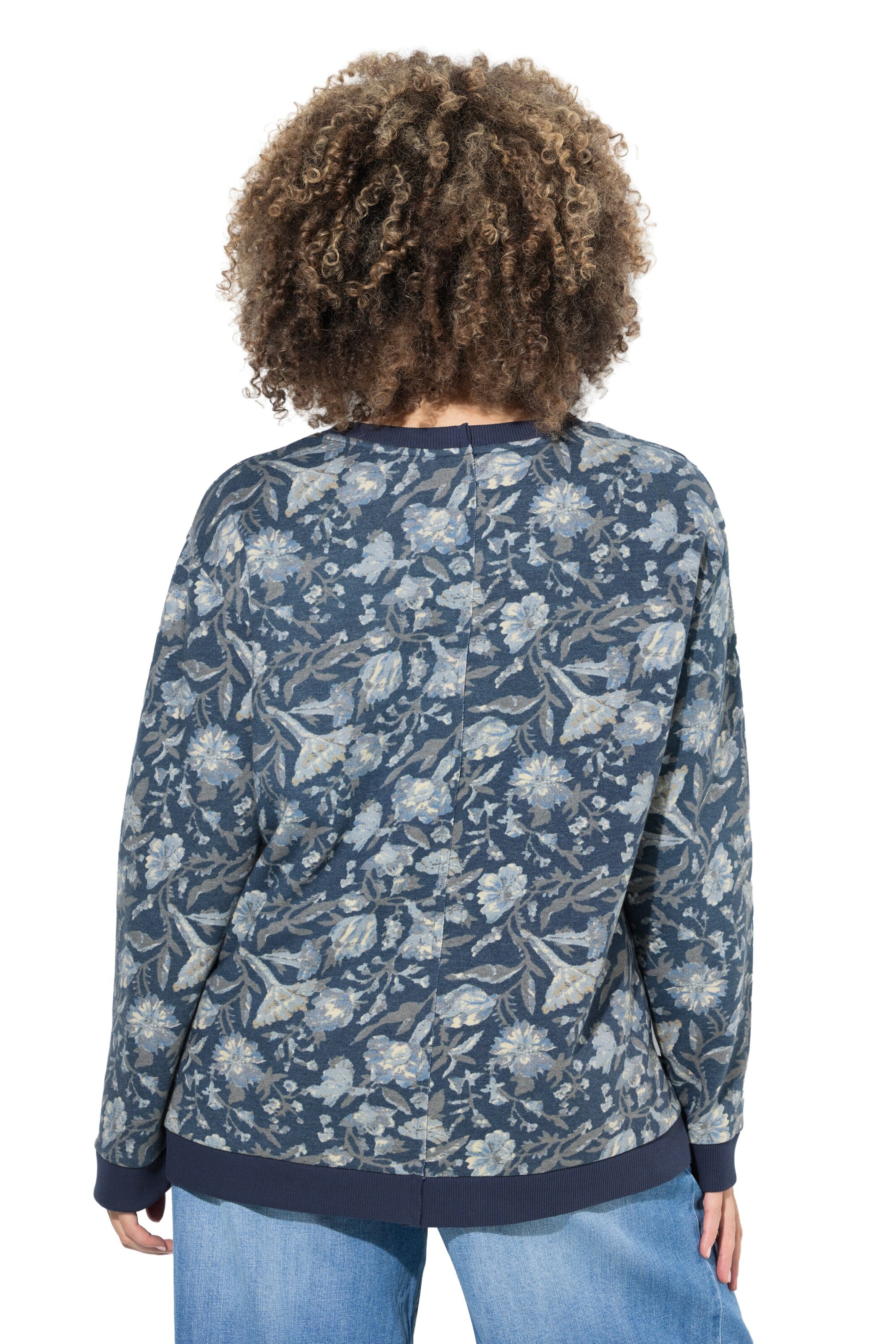 Ulla Popken Sweatshirt in Blau