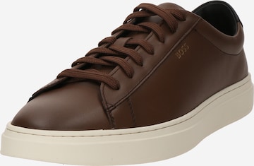 Sneaker bassa 'Kieran' di BOSS in marrone: frontale