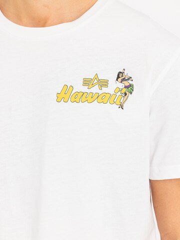 ALPHA INDUSTRIES T-Shirt 'Pearl Harbor' in Weiß